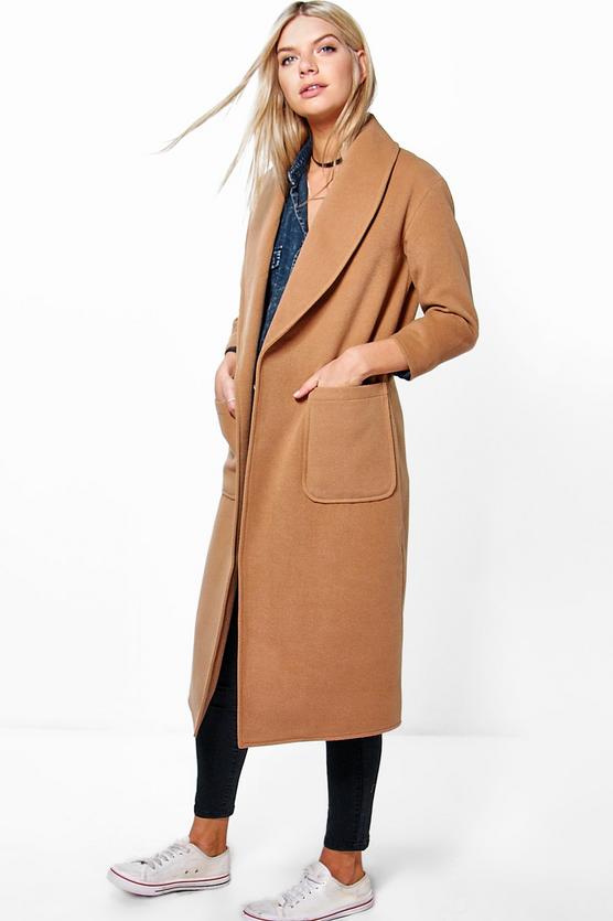 Emilia Shawl Collar Robe Duster Coat